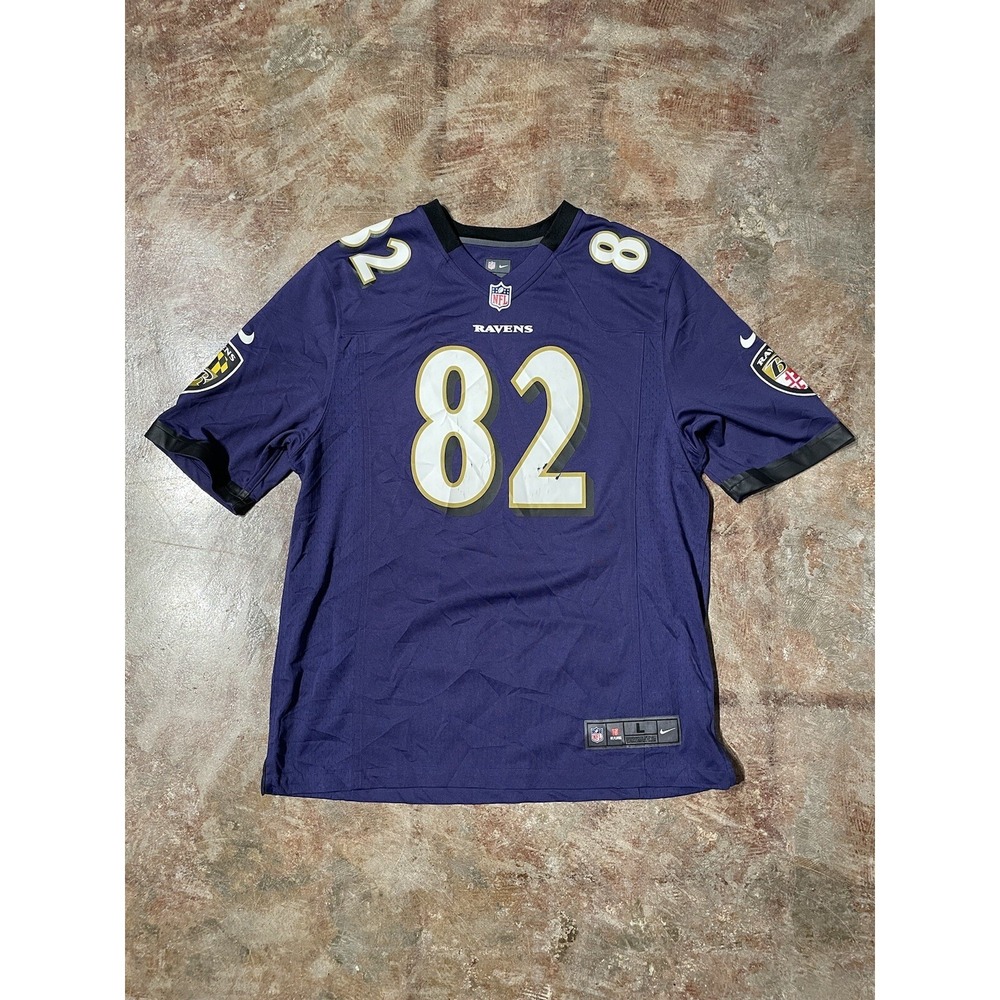 Vintage Baltimore Ravens Torrey Smith‎ #82 Jersey Rare Authentic NFL Sz L *